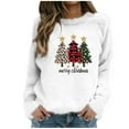 thumbnail image 2 of Craaazy Christmas Sweaters for Women Crew Neck Long Sleeve Shirts Xmas Holiday Warm Tops Gifts, 2 of 5