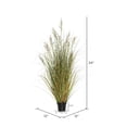 thumbnail image 3 of Vickerman 24" PVC Artificial Potted Green and Brown Grass and Plastic Grass., 3 of 4