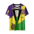 thumbnail image 2 of Craaazy Unisex Funny Print Crewneck Short Sleeve Mardi Gras T-Shirts Gifts, 2 of 8