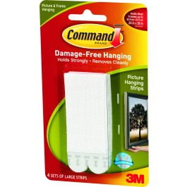 

3M 3M 17206-ES Command Picture Hanging Strips Large White Pack Of 4