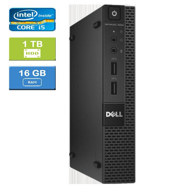 Remis à Neuf : DELL 9020 MICRO Intel Core i5-4570T 2.90 GHz, 16 Go, 1 To HDD, Win 10 Pro