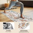 thumbnail image 4 of White Pioneer Flower and Paisley Pattern Hot Yoga Mat Towel Non Slip for Hot Yoga - Quick-Drying Yoga Mat Cover with 4 Corner Pockets with Travel Bag - Hot Yoga Towel Non Slip 70"x26", 4 of 6