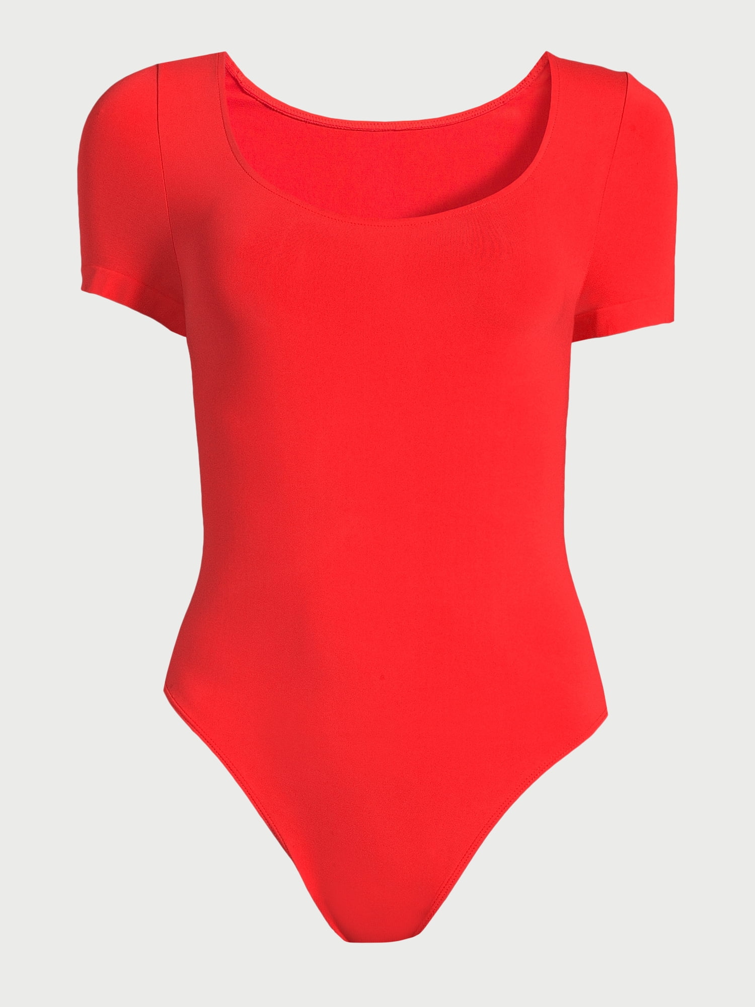 Sofia Jeans Women s and Plus Seamlessly Smoothing Scoop Neck Bodysuit with Short Sleeves Sizes XS XXL Walmart