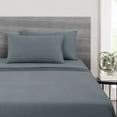 thumbnail image 2 of Road Trip America Flannel Sheets Set - Soothing Grey - 100% Cotton Sheets - 4 Pieces Queen Size - Christmas Sheets, 2 of 4