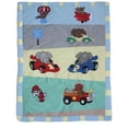 thumbnail image 2 of BabyFad Animal Zoom 9 Piece Crib Bedding Set – Nursery Decor with Cute Animals – 100% Cotton, Ultra Soft, Fits Standard Cribs, 2 of 4