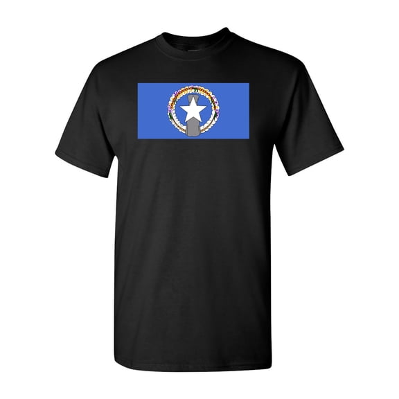 Northern Mariana Islands Country Flag Adult DT T-Shirt Tee