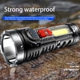 thumbnail image 1 of Torche Puissante Rechargeable USB Lampe de Poche Banque Lanterne Camping Randonnée Projecteur Étanche Lanterne Multifonctionnelle Camping Randonnée Extérieur Type-01, 1 of 9
