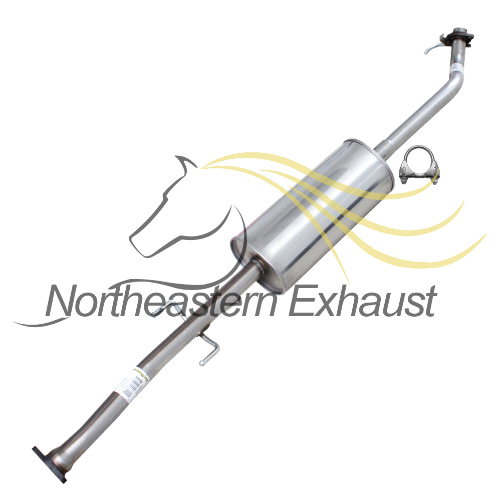 Stainless Steel Catalytic and Resonator Pipe Exhaust System Kit Fits 2007-2009 Honda CR-V 2.4L - Direct Fit