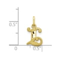 thumbnail image 3 of Diamond2Deal 10K Yellow Gold Solid Small Letter L Initial Charm Pendant for Women, 3 of 5
