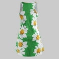 thumbnail image 3 of OUSITAID Grande Taille pour Femme Floral Imprimé Sans Manches O Col Mini Robe, 3 of 6
