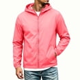 thumbnail image 5 of Men's Jackets Hooded Zip Up Casual Lightweight Windbreaker Jacket with Pockets Spring Fall Fashion Clothes, 5 of 9