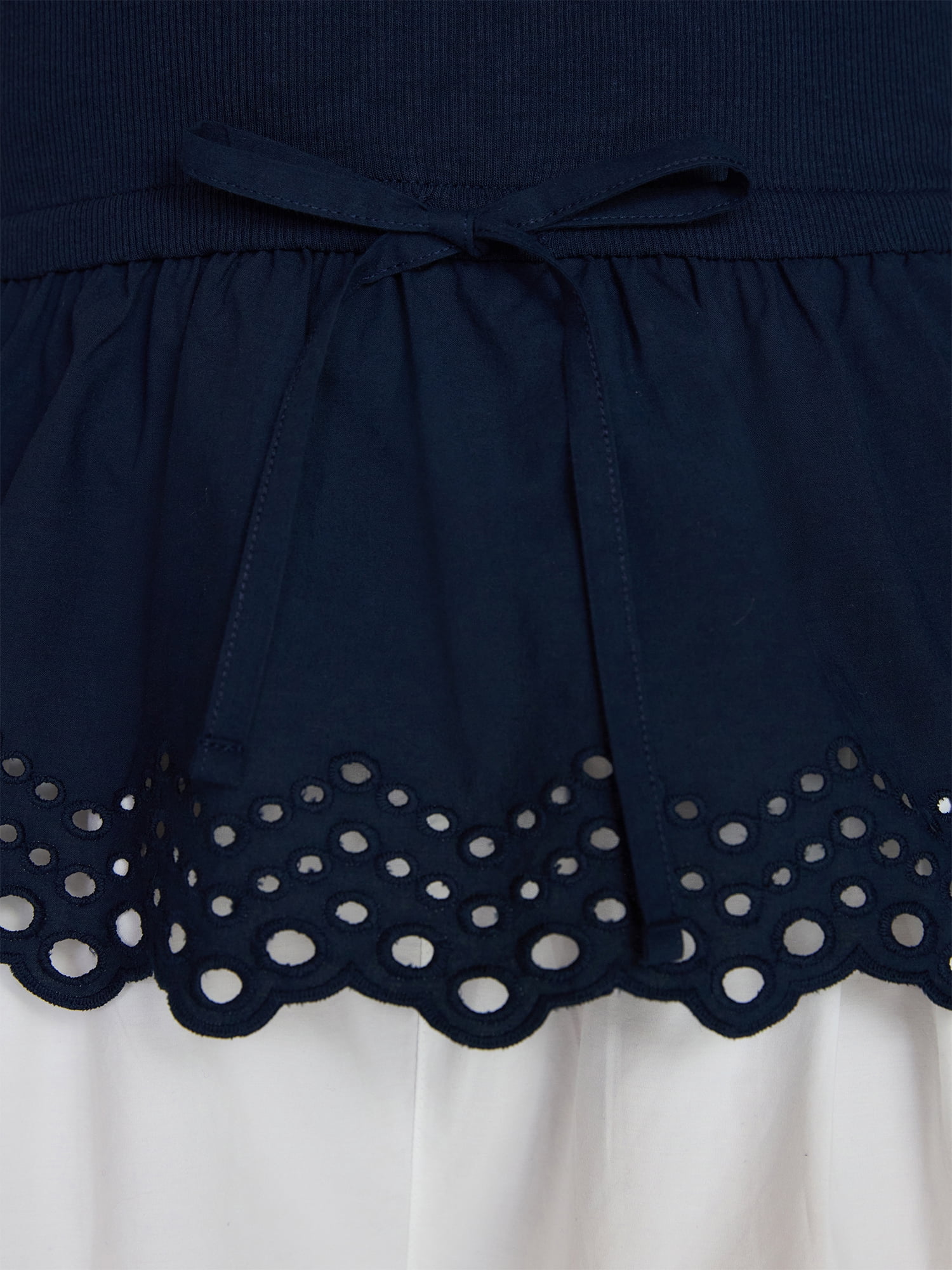 Time and Tru Women's Eyelet Trim Tank Top with Peplum Hem, Sizes XS-XXXL