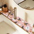 thumbnail image 2 of Yayeee Faucet Mat for Kitchen Sink 30" Diatomite Long Splash Guard Pad, Pastel Pink Halloween, 2 Pack, 2 of 7