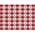 thumbnail image 4 of Blue Star Buffalo Checker Independence Area Rugs 5'x7', Day Durable Non Slip Rug Carpet for Bedroom Bedside Outdoor Red White Plaid American Star Flag, 4 of 6