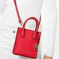 Michael Kors Mercer ExtraSmall Crossbody Bag, Pebbled Leather, Bright Red 35S1GM9T0L