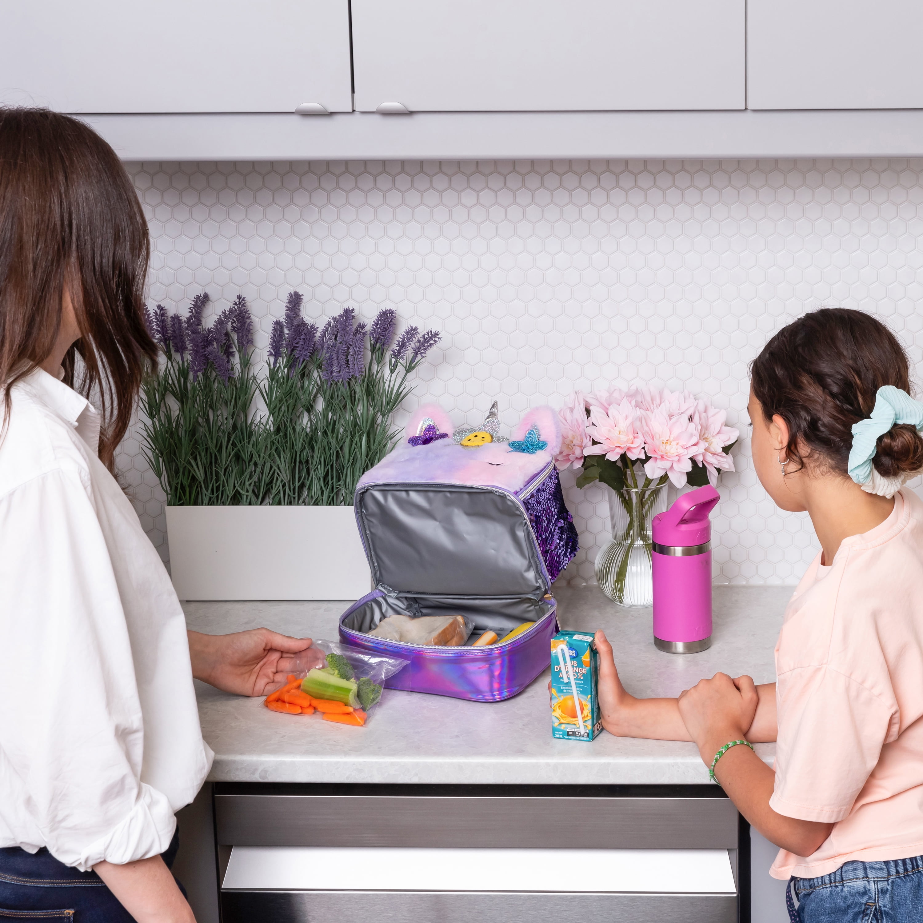 Boîte à lunch isolée à double compartiment pour enfants Jetstream