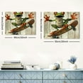 thumbnail image 6 of Acheng Animal Canvas Wall Art Funny 3D Frog Wearing Glasses Painting Pictures on Vintage Canvas Wood Inspiring Artwork for Nursery Kids Bedroom Living Room 16x12inch, 6 of 6