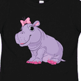 thumbnail image 4 of Inktastic Cute Purple Hippo Girls Toddler T-Shirt, 4 of 5