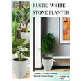 thumbnail image 6 of Rustic White Stone Planter, Medium, 6 of 7