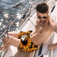 thumbnail image 2 of luoweisi Men's Beach Shorts Quick Dry Swim Trunks with Mesh Lining Sunflower Unicorn M, 2 of 5