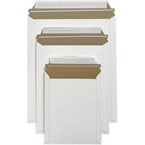 LUXPaper 9 3/4 x 12 1/4 Cardboard Mailers, White, 250/Pack