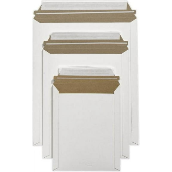 LUXPaper 9 3/4 x 12 1/4 Cardboard Mailers, White, 250/Pack