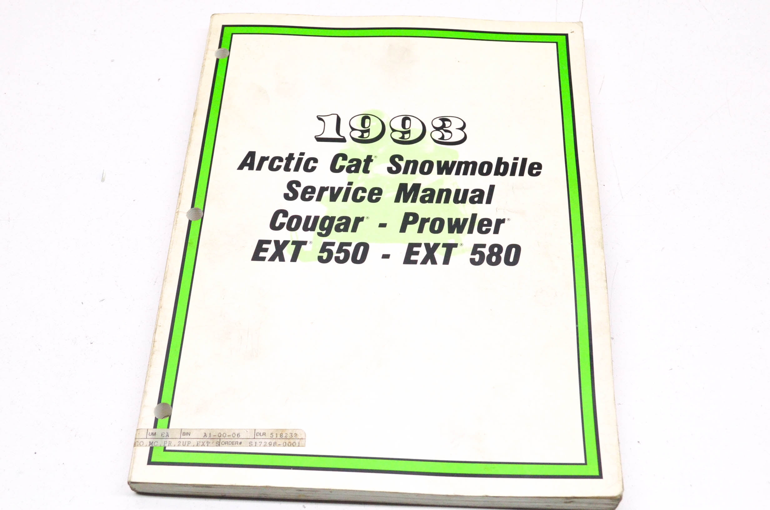 Arctic Cat 2254-827 93 Cougar Prowler EXT Service Manual QTY 1 - Walmart.com