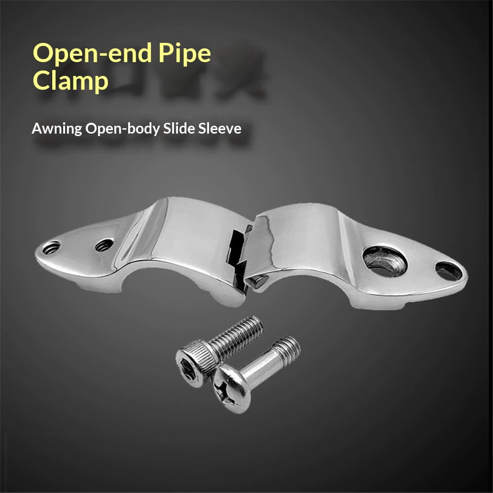 2pcs Top Jaw Slides with Quick Release Pin Round Tubing, Top Hardware, 316 Stainless Steel Marine Hardware Pair （22mm）