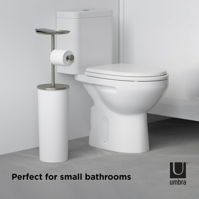 Umbra CAPPA Toilet Paper Holder and Reserve Nickel 1015897-410