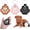 Black, variant on Yoyauz Pet Claw-Shaped Leather Keychains, Pet Fur Keychains, Pet Commemorative Gift Keychains, And Handmade Cat And Dog Fur Key Racks