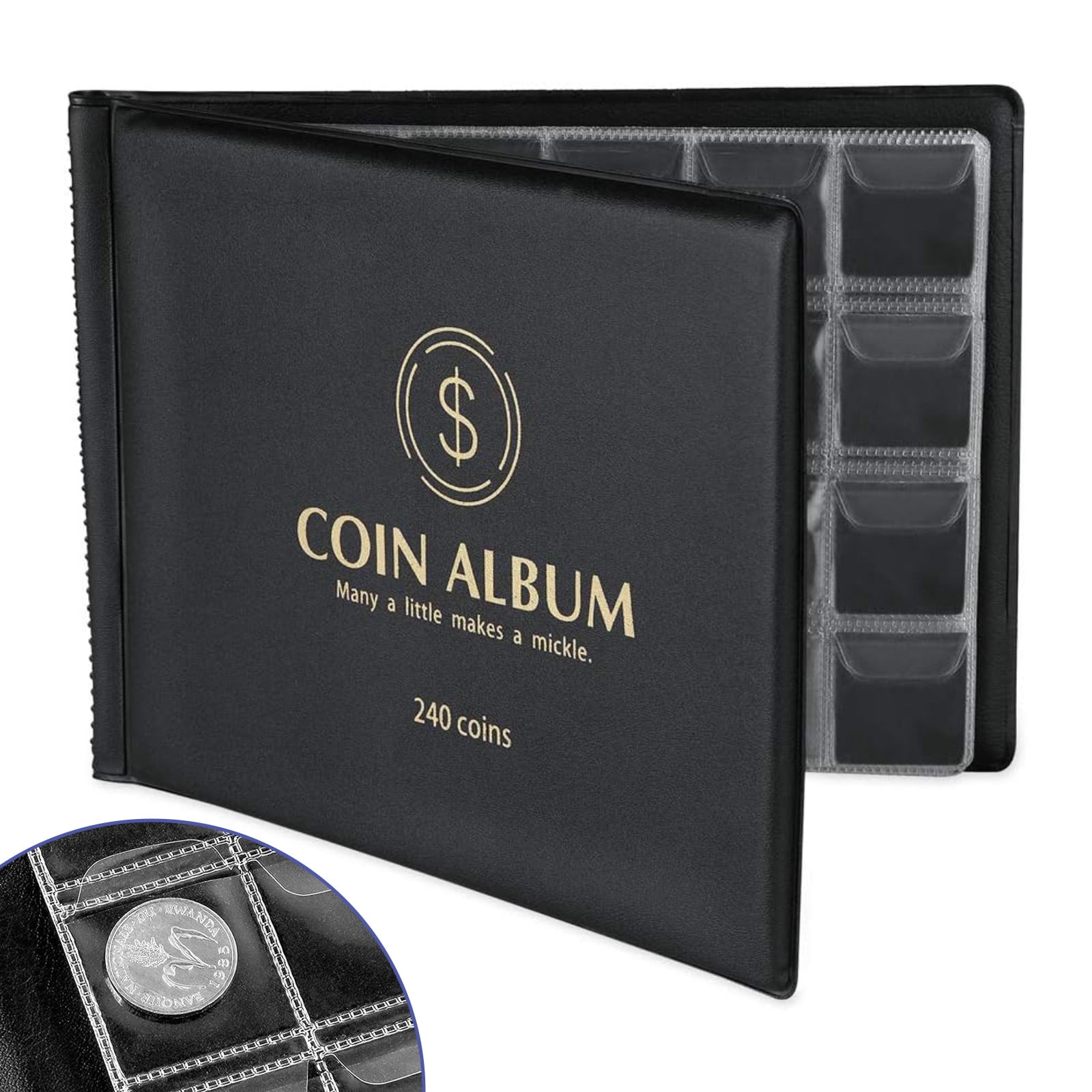 Fox Valley Traders Commemorative State Quarters Album, Black White