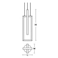 thumbnail image 3 of COLP06L30D1BK AFX Cole - 2 Light Pendant-Black Finish, 3 of 3
