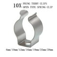 Minxio 10PCS SPRING TERRY CLIPS OPEN TYPE SPRING STEEL TOOL CLIPS HEAVY ...