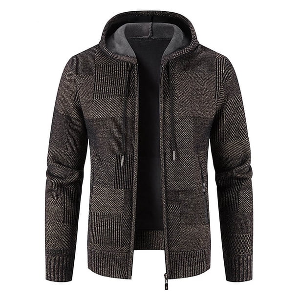 Chaquetas para hombres Abrigos Abrigos Moda Otoño e invierno Cuello alto Suéter Chaqueta de lana informal Odeerbi ODB-5