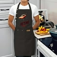 thumbnail image 3 of 2 Pack Adjustable Bib Apron with 2 Pockets - Stylish Black Apron Featuring Red Car Graphic & ' BEATING SHUTT ' Text for Cooking Enthusiasts, 3 of 5