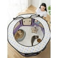 thumbnail image 5 of 1pc Foldable Round Cat Birthing Room Pet Cage, 5 of 5