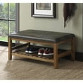 thumbnail image 2 of Convenience Concepts Banc Pouf Tucson en Bois de Noyer Brun, 2 of 3