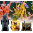 thumbnail image 1 of Decoración de acuario, juego de 3 adornos acuáticos, adornos de resina para acuario, adorno de piña no tóxico, accesorios para pecera, 1 of 5