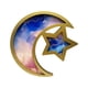 thumbnail image 3 of Bandeja decorativa para servir Ramadán, bandeja de comida de madera, regalo versátil, bandeja de luna y estrella. Oro rosa azul, 3 of 9