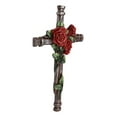 thumbnail image 6 of Rustic Western Romantic Red Roses Vine Roman Spike Nails Decorative Wall Cross, 6 of 9