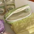 thumbnail image 3 of ZHAOCHENG Bolsas para cosméticos, bolsa de maquillaje de algodón, bolso grande para mujer, bolsa acolchada, bolsa de viaje para guardar artículos de tocador, organizador de brochas de maquillaje para, 3 of 4