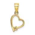 thumbnail image 3 of 10K CZ Heart Pendant, 3 of 4