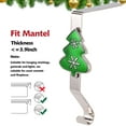 thumbnail image 3 of SAYFUT Christmas Metal Stocking Holders Hooks Hanger Christmas Stocking Clips Sock Holder Fireplace Hook Hanger for Party Decoration, 4 Pack, 3 of 6