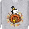 thumbnail image 3 of Peanuts - Gobble Gobble - Men's Crew Neck Fleece Pullover, 3 of 6