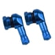 thumbnail image 2 of 2 Vástagos de válvula para neumáticos de motocicleta, vástago de neumático de rueda en ángulo de 90 grados. Azul, 2 of 9