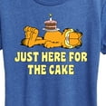 thumbnail image 3 of Garfield - Just Here For Cake - Women's Short Sleeve Graphic T-Shirt, 3 of 5