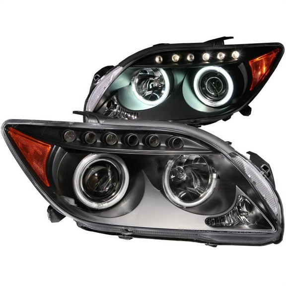 ANZO USA 121119 05-07 SCION TC HEADLIGHTS PROJECTOR WITH HALO (CCFL) BLACK Fits select: 2005-2010 TOYOTA SCION TC