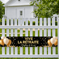 thumbnail image 7 of LUUFILx Retirement Party Supplies Gold Black Backdrop Banner Celebration Balloons Decoration Photography Props Event Background Decors Happy Occasion, 7 of 7