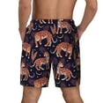 thumbnail image 4 of Fotbe Leopard Print Men’s Swim Trunks Quick Dry Swim Shorts Board Shorts with Mesh Lining-, 4 of 9