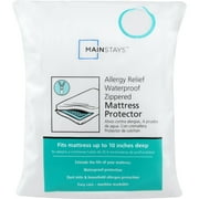 Mainstays Allergy Relief Waterproof Zippered Mattress Protector, Twin-XL